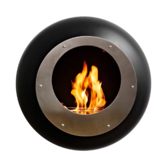 Cocoon Fires en acier noir mat