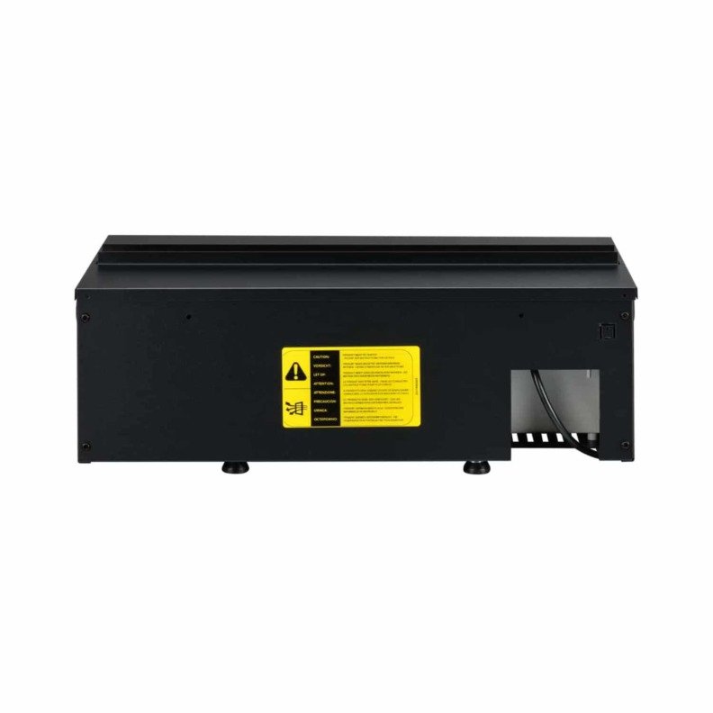 Insert de cheminée électrique Cassette 500 vu de derrière