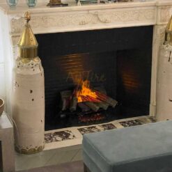 Dimplex Silverton dans l'âtre d'une cheminée