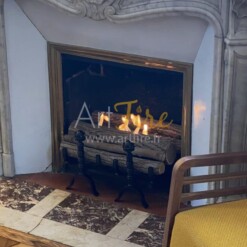 cheminée au bioéthanol Changy Colisée dans une ancienne cheminée