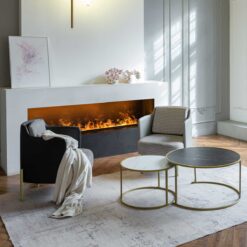 Dimplex Cassette 1000 sans bûches dans un salon moderne