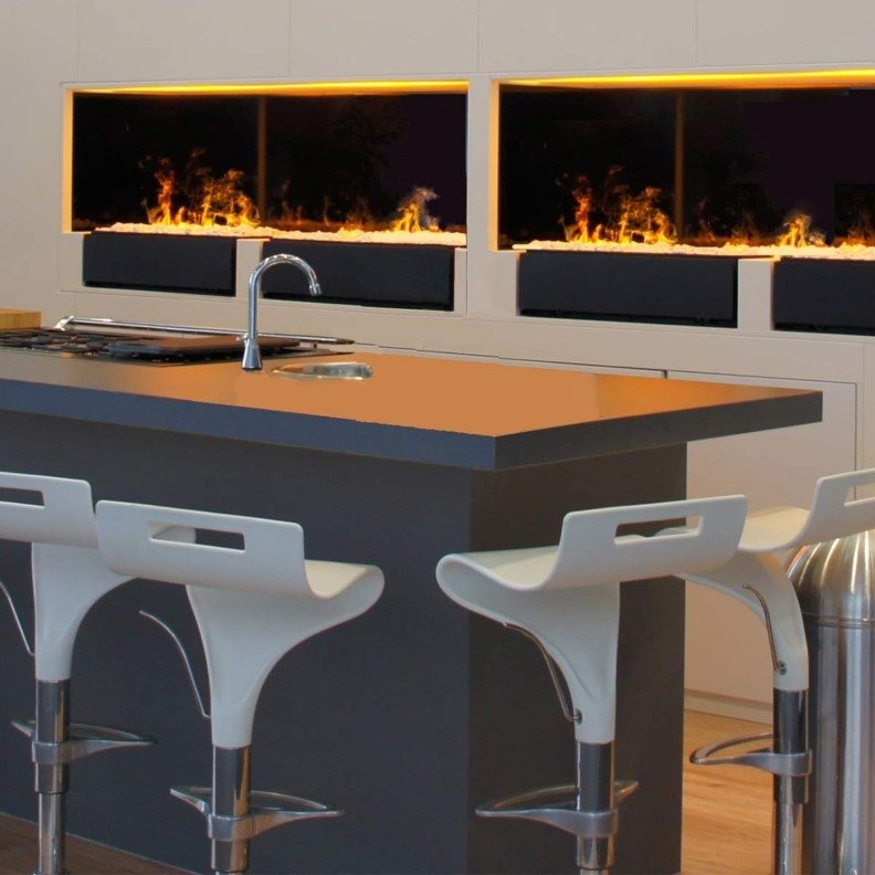 Exemple d'installation de l'insert électrique Cassette L Galets de Dimplex