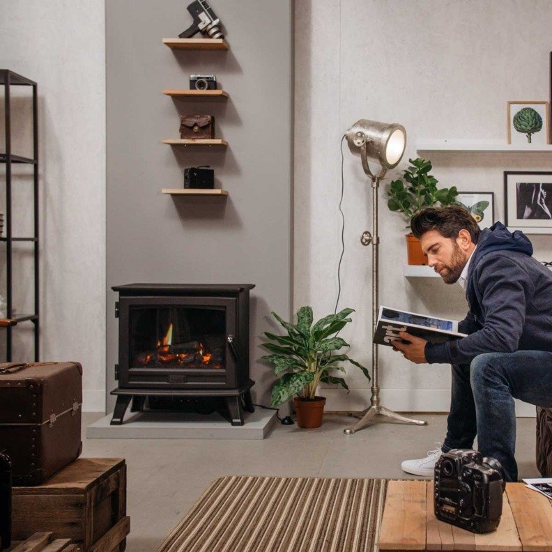 Dimplex Sunningdale installé dans un salon