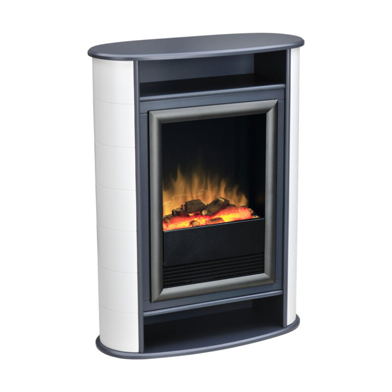 Poêle électrique Scandi de Dimplex vue d'angle