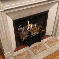 Installation dans une ancienne cheminée de la cheminée bioéthanol Art Deco
