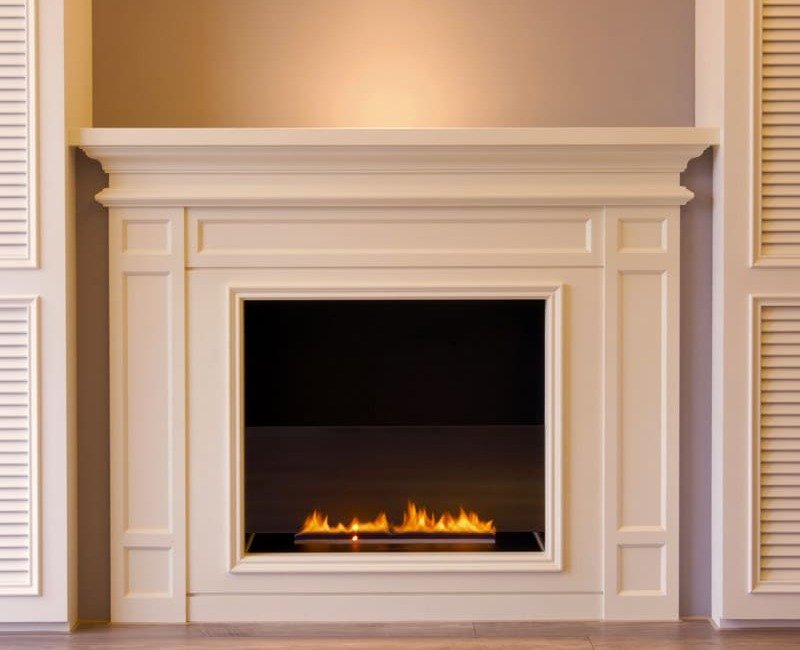 Brûleur automatique PrimeFire dans une cheminée décorative