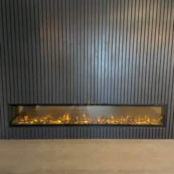 Cheminée électrique Ignite XL encastrée dans un mur