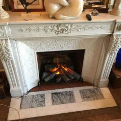 Insert de cheminée électrique Silverton posé dans une ancienne cheminée