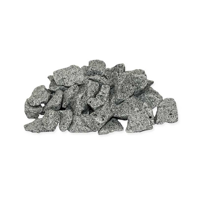 Pierres à la base de la flamme des cheminées Alfra