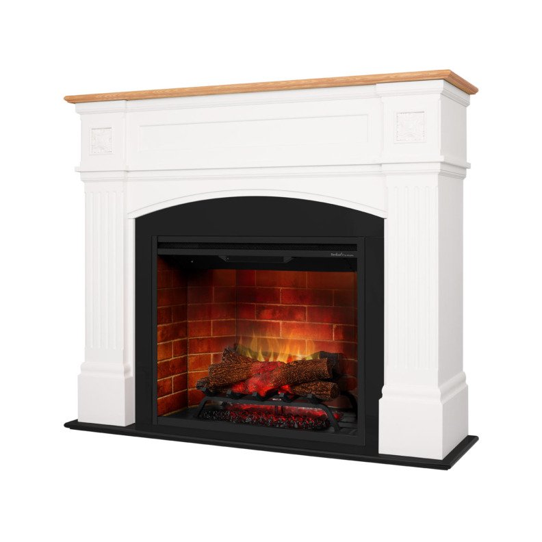 Cheminée électrique Dimplex Faber Haydn vue légèrement sur sa gauche