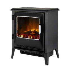 Cheminée électrique Dimplex Faber Lucia - Vue d'angle côté gauche