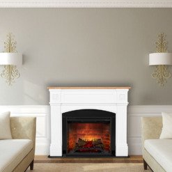 Cheminée électrique Dimplex Haydn dans un salon