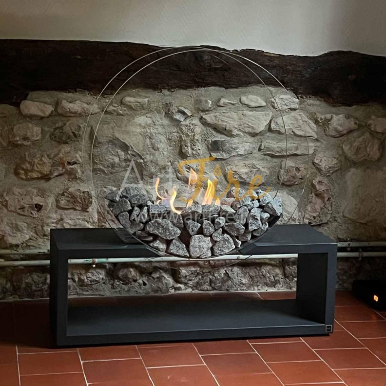 Exemple d'installation de la cheminée bioéthanol Julius