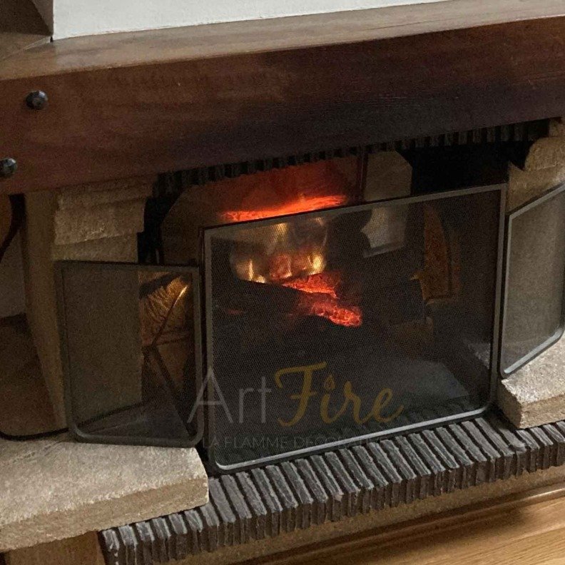 Insert électrique Revillusion 20 dans une ancienne cheminée