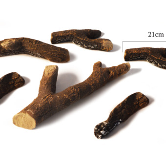 accesoire cheminée bio-ethanol buches ceramique 6 pieces