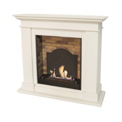 Cheminée décorative KOS MDF avec insert bioéthanol