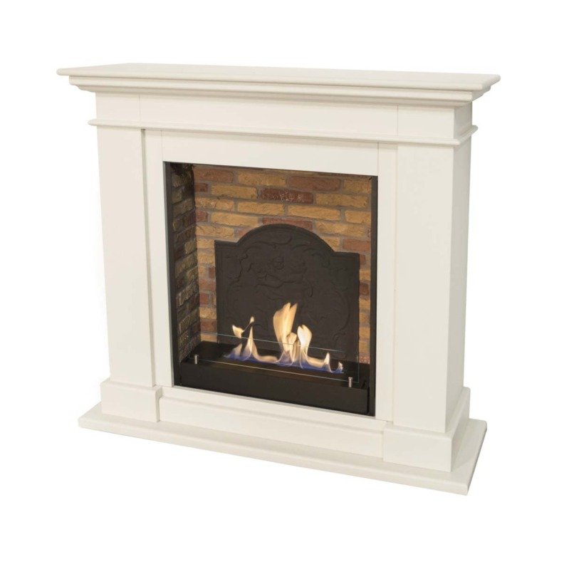 Cheminée décorative KOS MDF avec insert bioéthanol