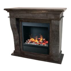 Xaralyn Kreta - Pierre naturelle noire non polie + Insert Albany