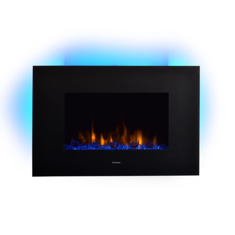 Cheminée électrique murale Toluca DeLuxe avec son effet de flamme bleu