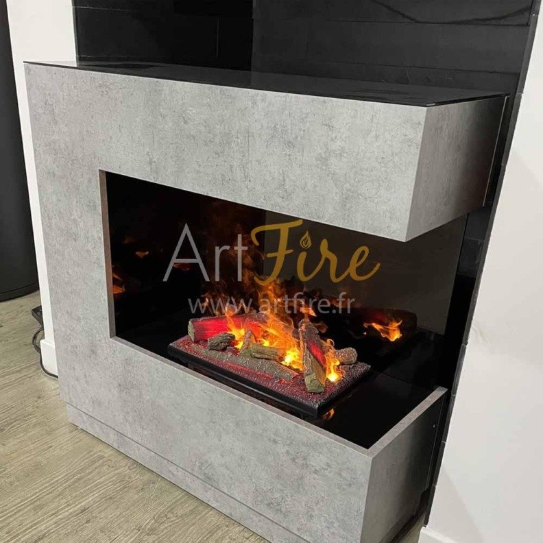 Cheminée décorative Zen installée chez un client