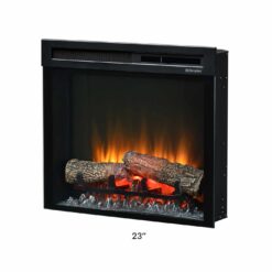 Insert de cheminée électrique XHD 23' - Inclinée sur le côté