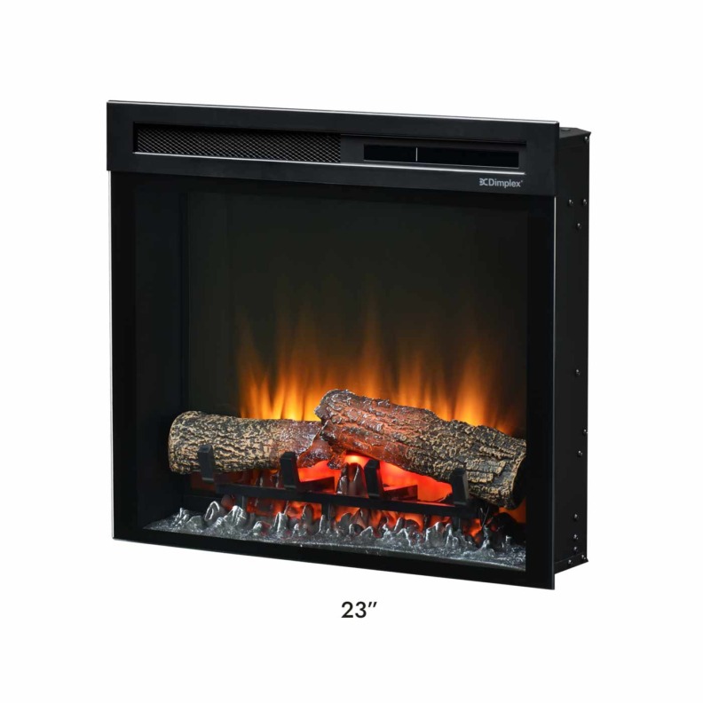 Insert de cheminée électrique XHD 23' - Inclinée sur le côté