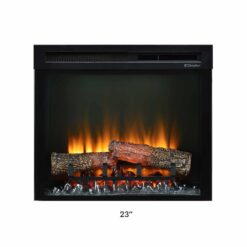 Vue avant de l'insert de cheminée électrique XHD Firebox 23' de Dimplex