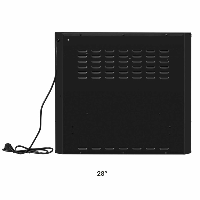 Face arrière de l'insert de cheminée électrique XHD Firebox 28" de Dimplex
