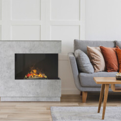 Cheminée électrique Zen de Dimplex installée dans un salon