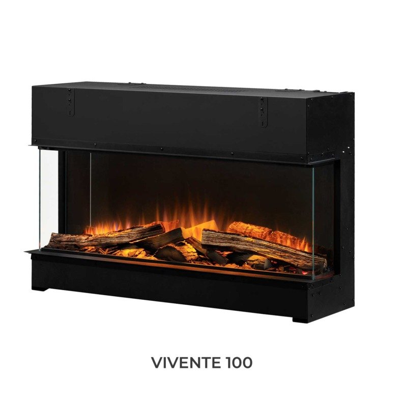 Dimplex Vivente Plus 100 configuré en 3 faces