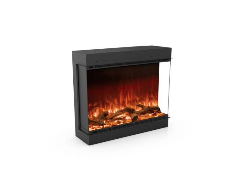 Insert de cheminée électrique Astro de Planika version 850 mm - côté droit