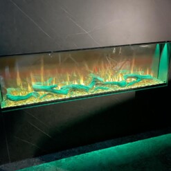 Effet de flamme vert de l'Insert de cheminée électrique Astro de Planika