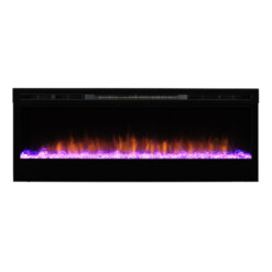 Effet de flamme violet de la cheminée électrique Prism Dimplex