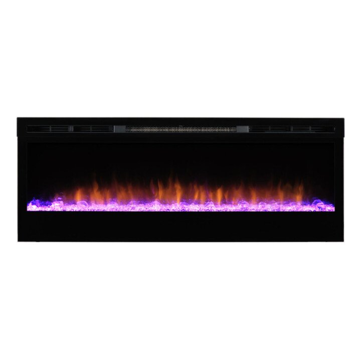 Effet de flamme violet de la cheminée électrique Prism Dimplex