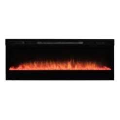 Effet de flammes rouge de la cheminée electrique Prism Dimplex