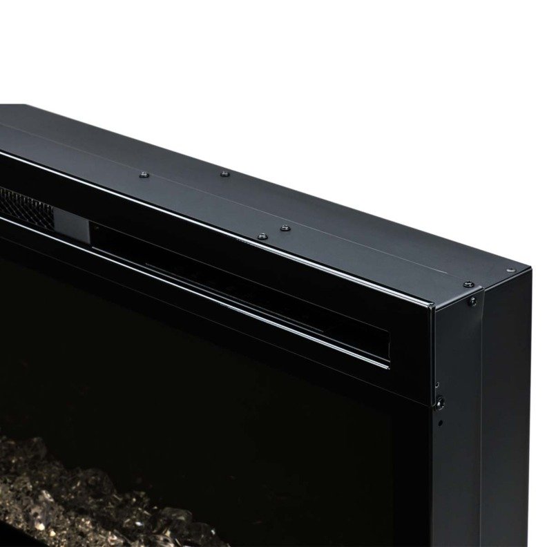 Insert électrique Prism Dimplex - Vue sur l'angle du haut