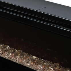 Vue sur les diamants décoratifs de la cheminée électrique Dimplex Prism