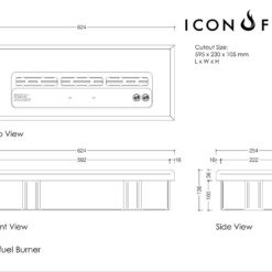 Bruleur Icon Fire manuel Commercial Range