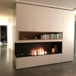 Brûleur bio éthanol mécanique Icon fires installé chez un particulier