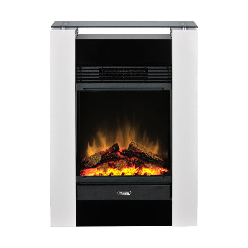 Cheminée électrique à poser au sol Gisella vue de devant