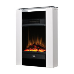 Cheminée électrique Gisella légèrement de profil