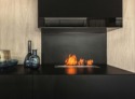 Bruleur bio éthanol Slimline Burner d'Icon Fires  en situation dans une cuisine