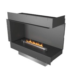 Foyer bio-ethanol deux faces