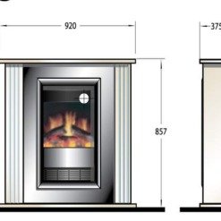 Cheminée électrique Mozart white Dimplex