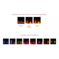 Personnalisation de l'effet de flamme de la cheminée Dimplex Sierra