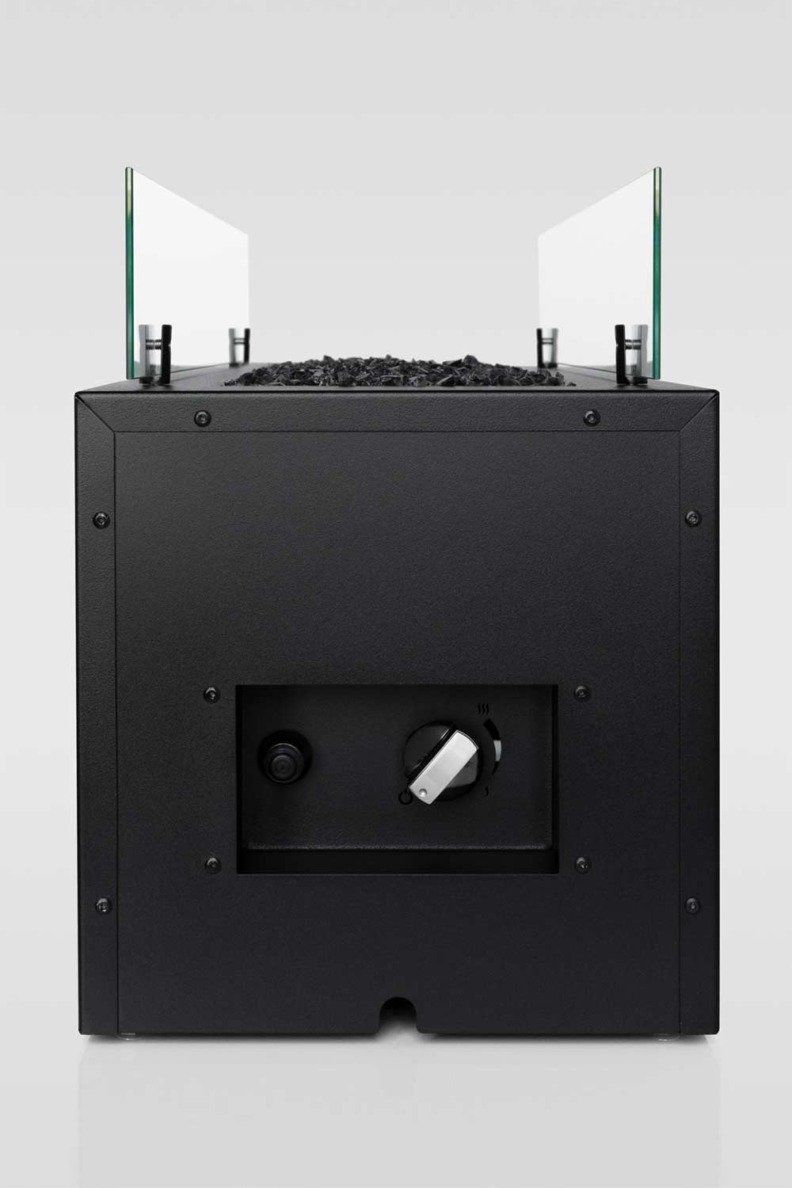 Cheminée à gaz Rio de Planika vue de profil