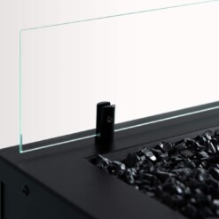 Détails sur les contours de la cheminée à gaz Rio Planika