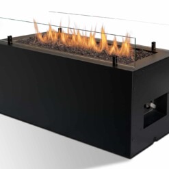 Cheminée à gaz Rio Planika en angle