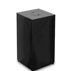 Cache bombonne pour la cheminée à gaz d'extérieur Galio version noir mat