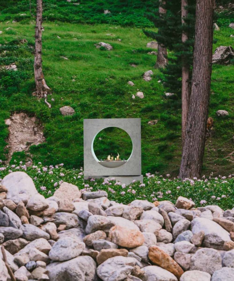 Cheminée extérieur milano